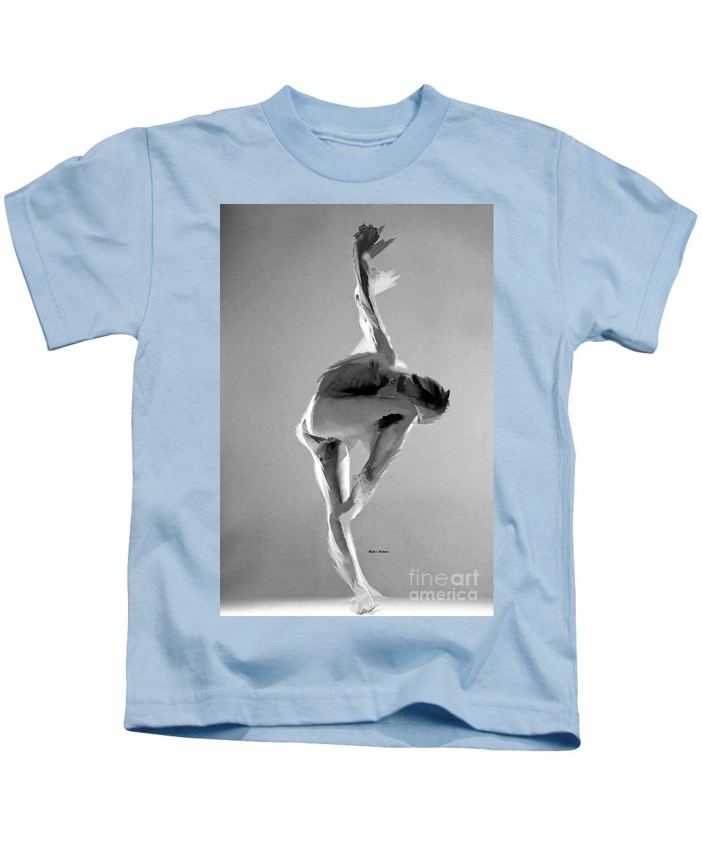 Kids T-Shirt - Dance Pose In Black And White