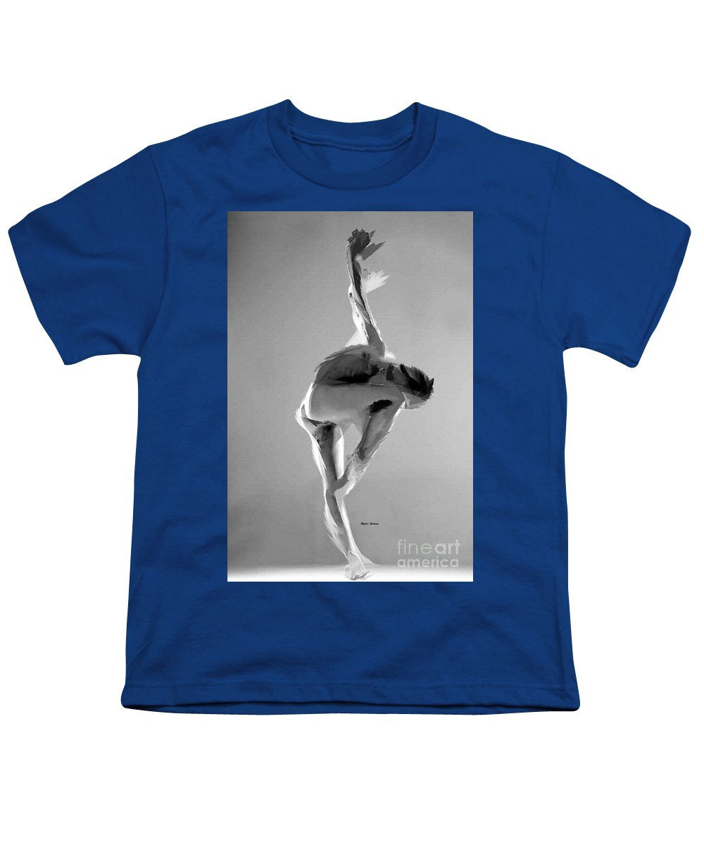 Youth T-Shirt - Dance Pose In Black And White