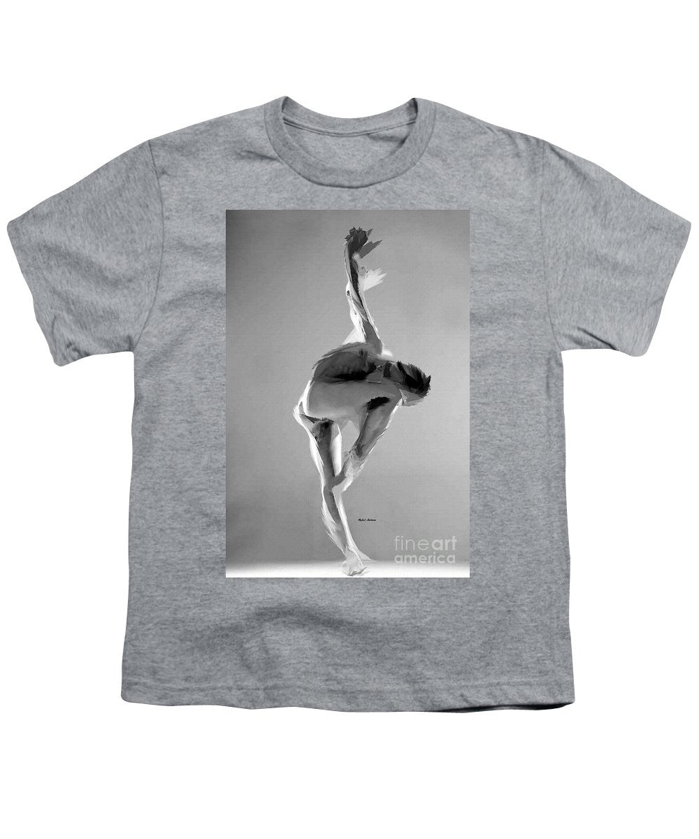 Youth T-Shirt - Dance Pose In Black And White