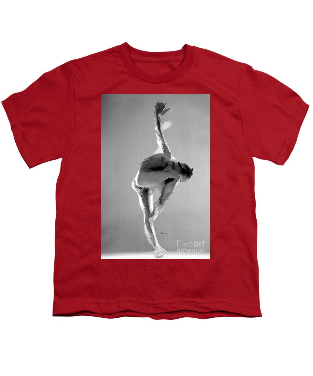 Youth T-Shirt - Dance Pose In Black And White