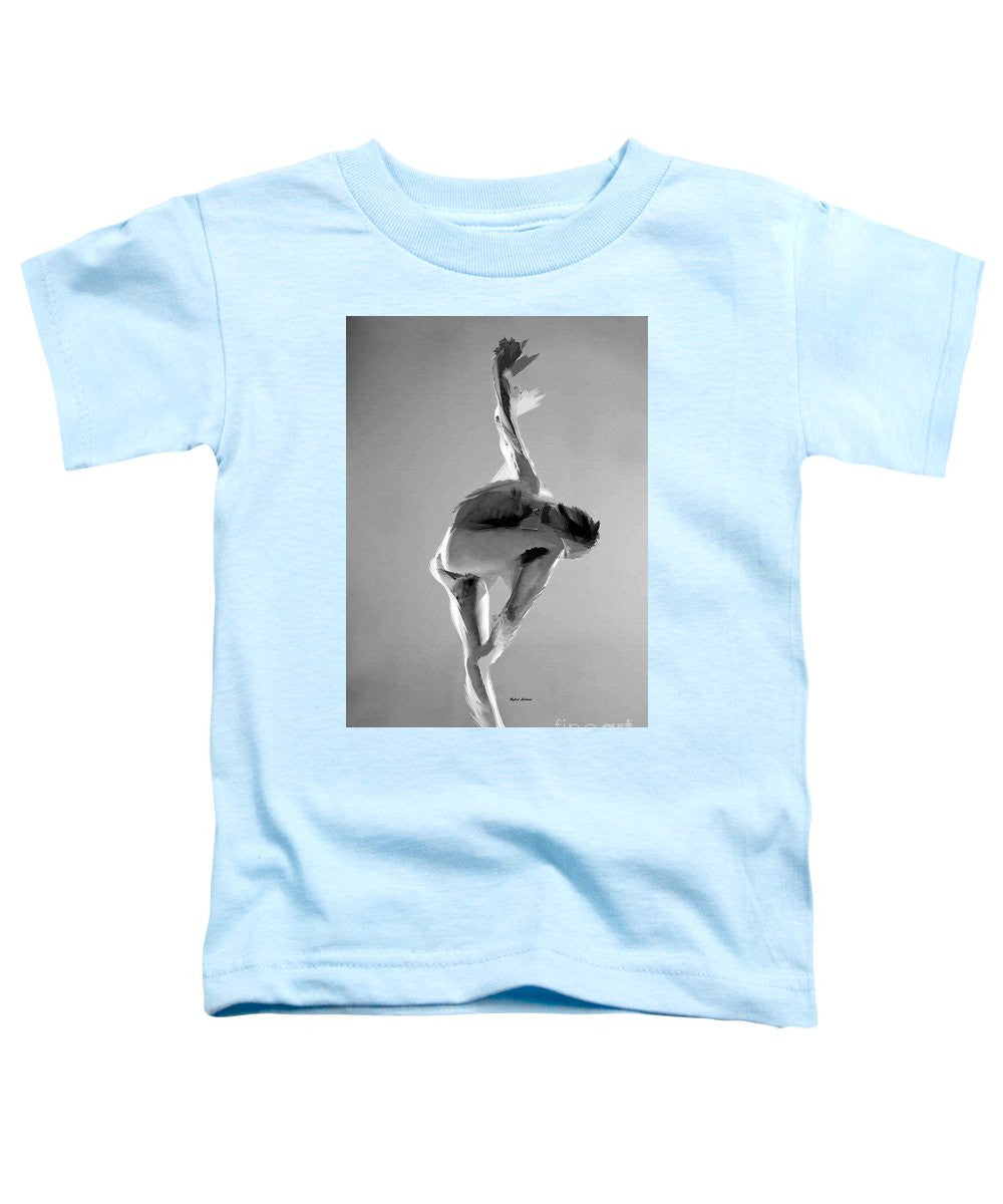 T-shirt pour tout-petits - Pose de danse en noir et blanc