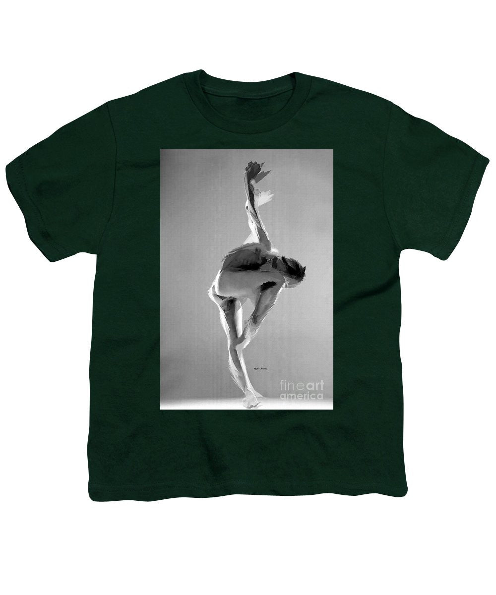 Youth T-Shirt - Dance Pose In Black And White