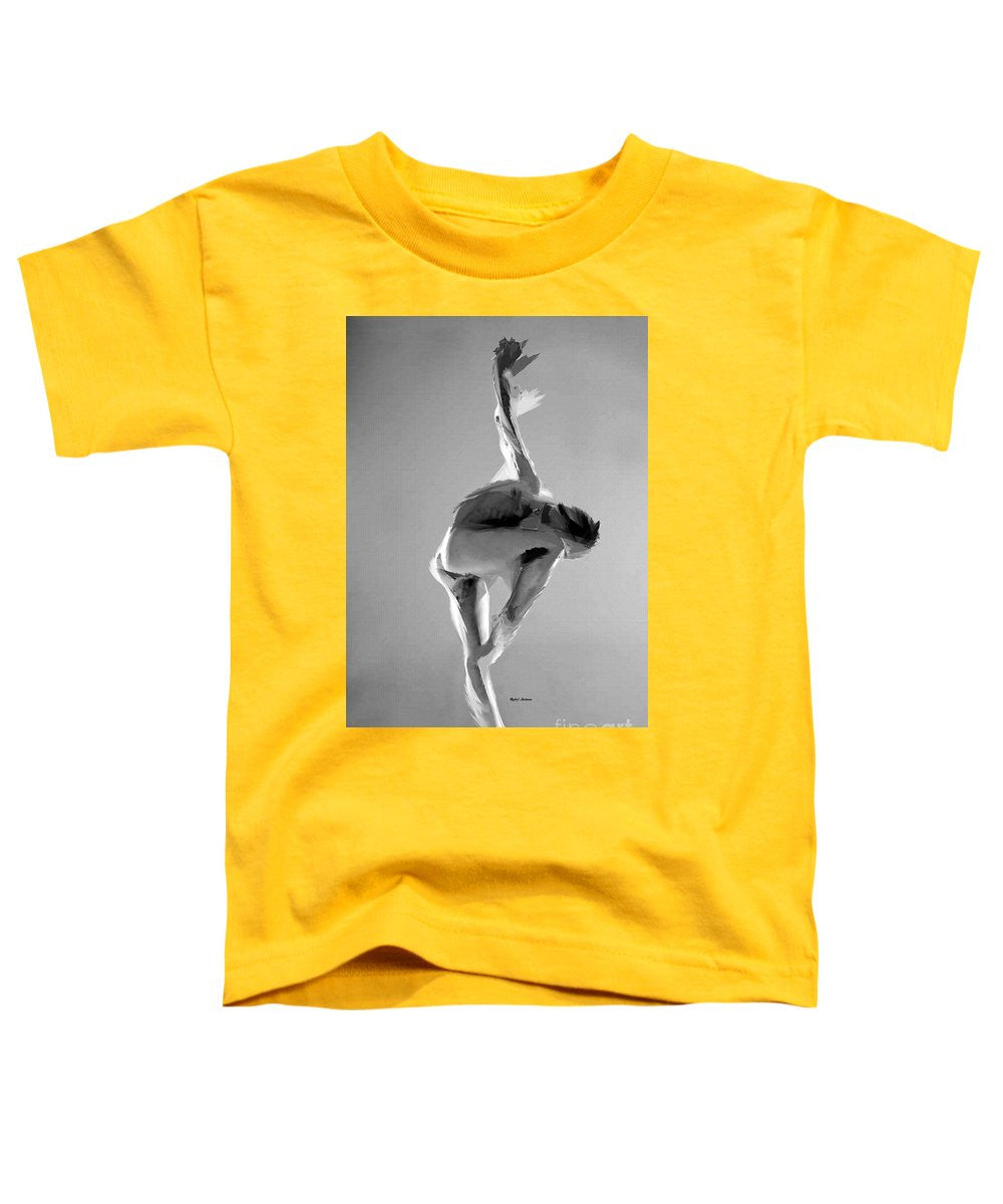 T-shirt pour tout-petits - Pose de danse en noir et blanc