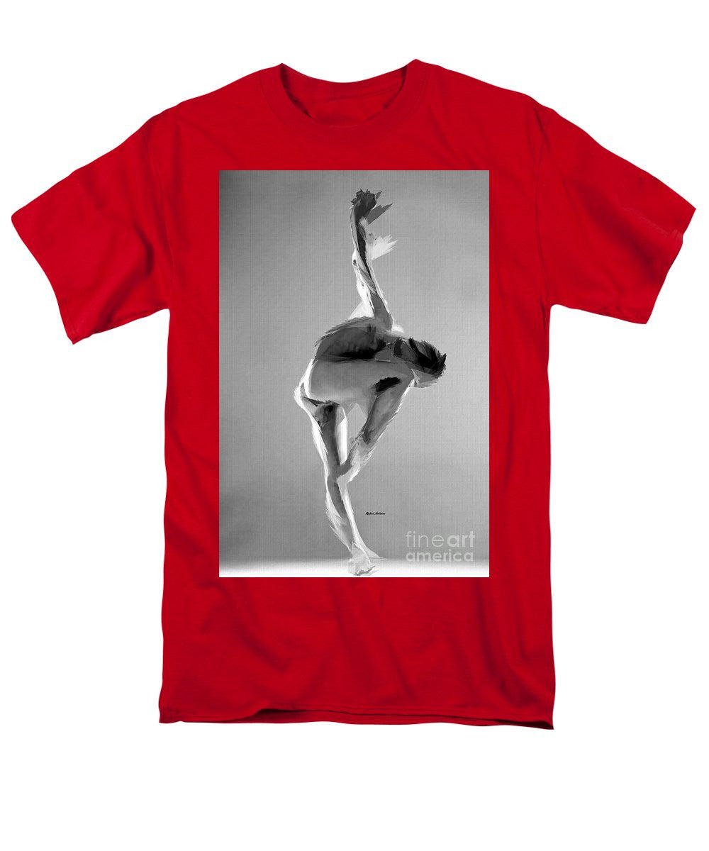 Men's T-Shirt  (Regular Fit) - Dance Pose In Black And White