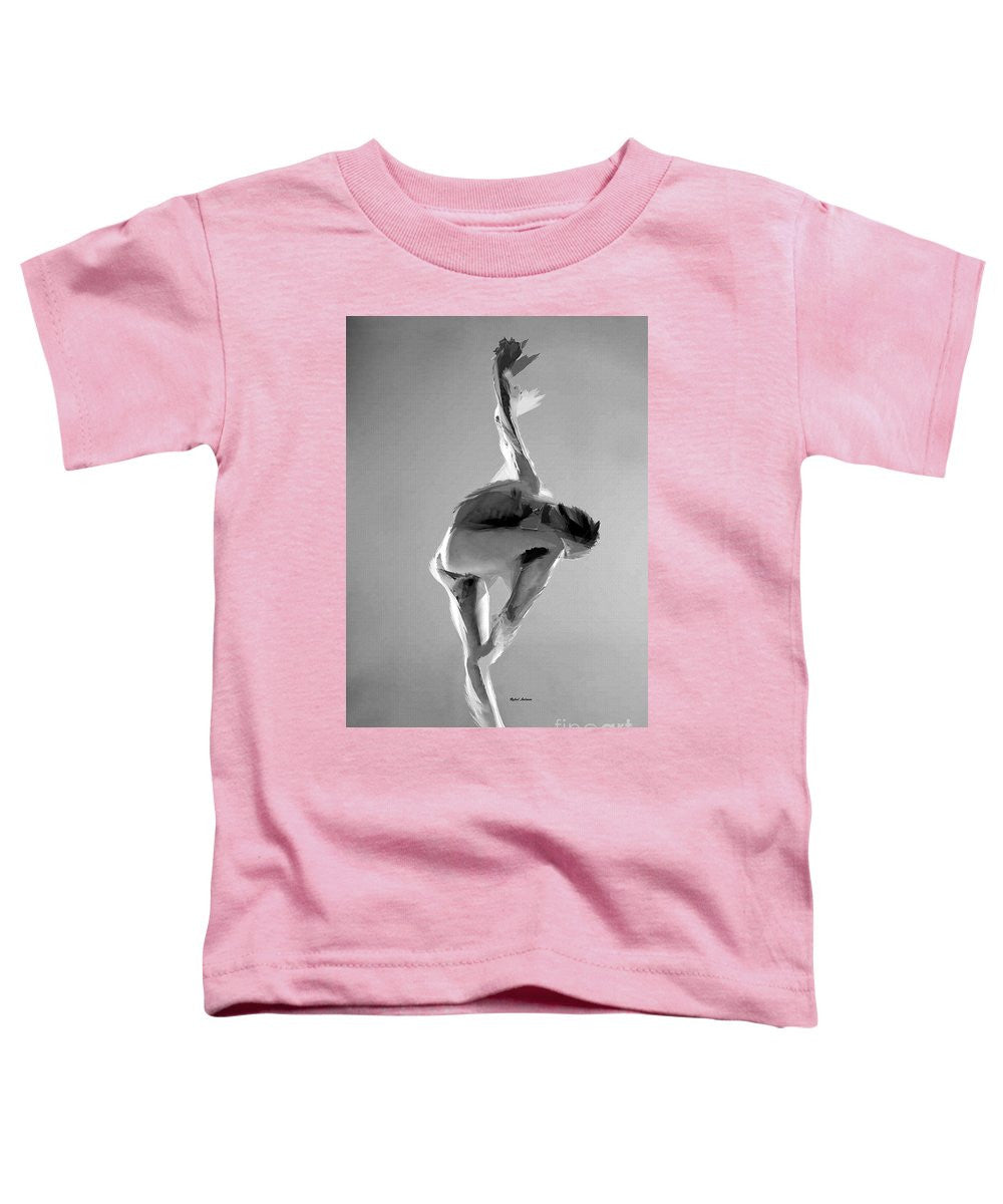 T-shirt pour tout-petits - Pose de danse en noir et blanc