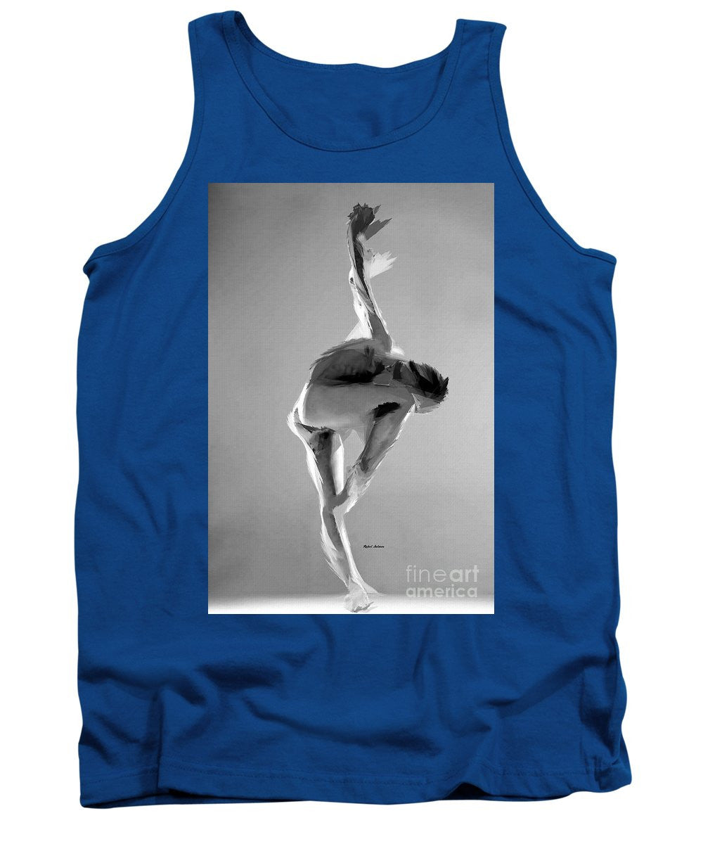 Tank Top - Dance Pose In Black And White