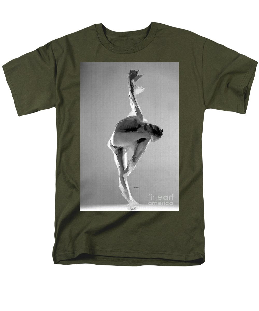 Men's T-Shirt  (Regular Fit) - Dance Pose In Black And White