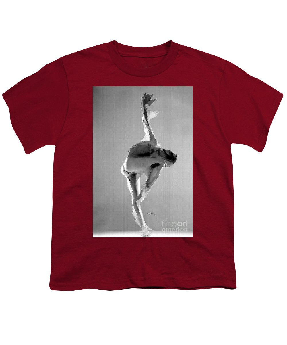 Youth T-Shirt - Dance Pose In Black And White