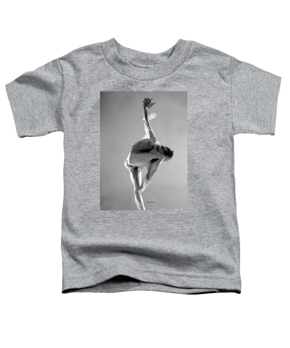 T-shirt pour tout-petits - Pose de danse en noir et blanc