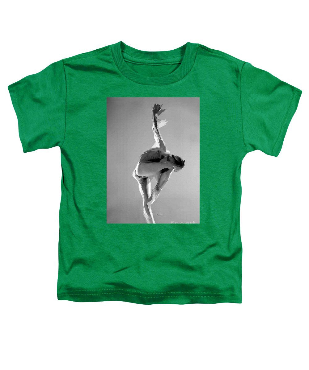 T-shirt pour tout-petits - Pose de danse en noir et blanc