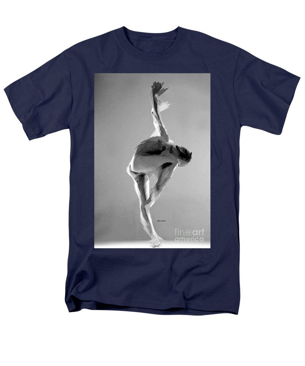 Men's T-Shirt  (Regular Fit) - Dance Pose In Black And White