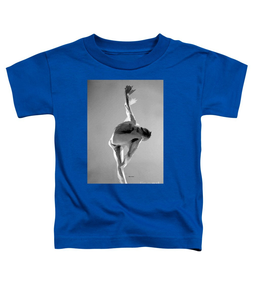 T-shirt pour tout-petits - Pose de danse en noir et blanc