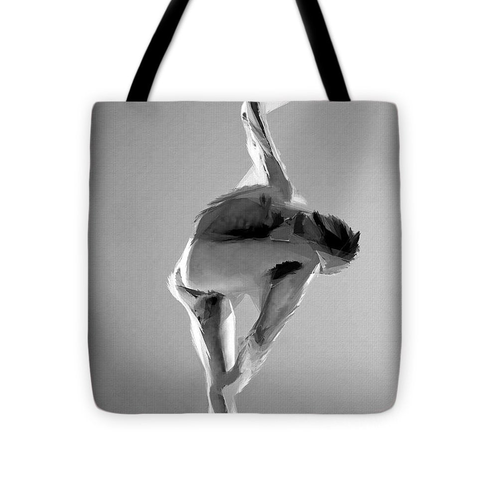 Sac fourre-tout - Pose de danse en noir et blanc