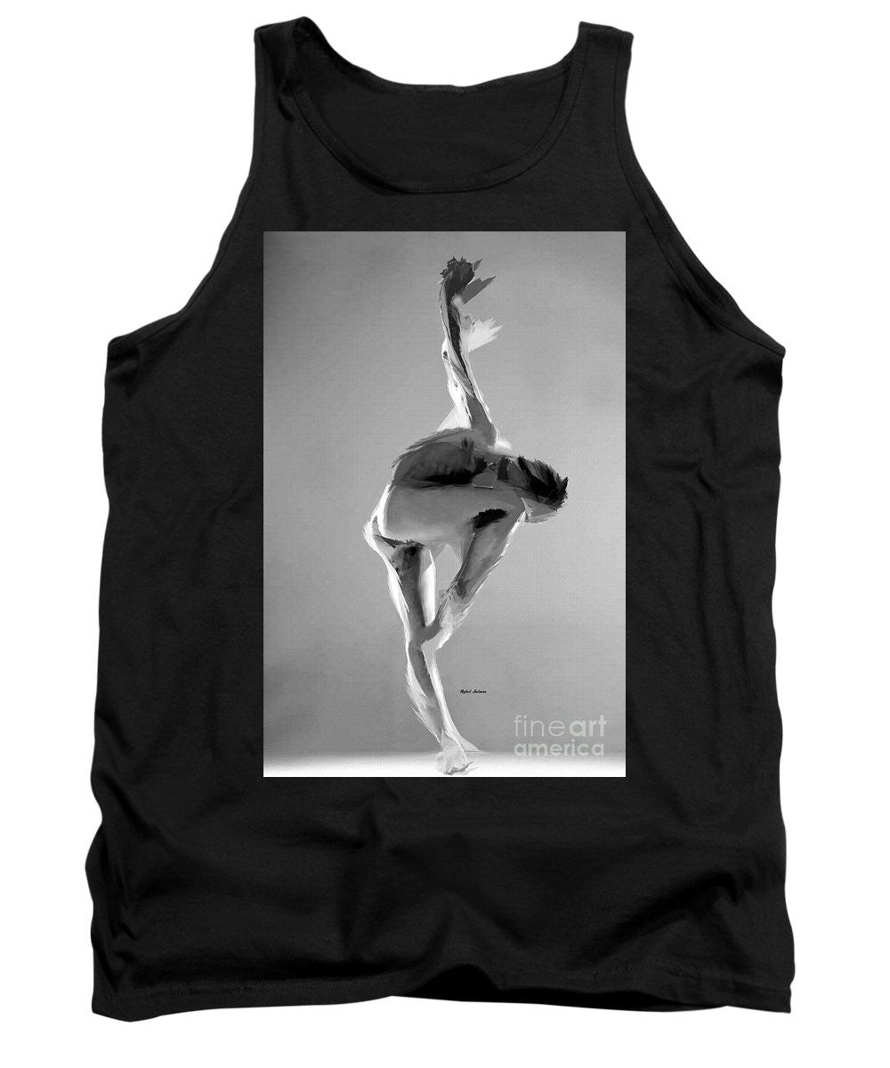 Tank Top - Dance Pose In Black And White