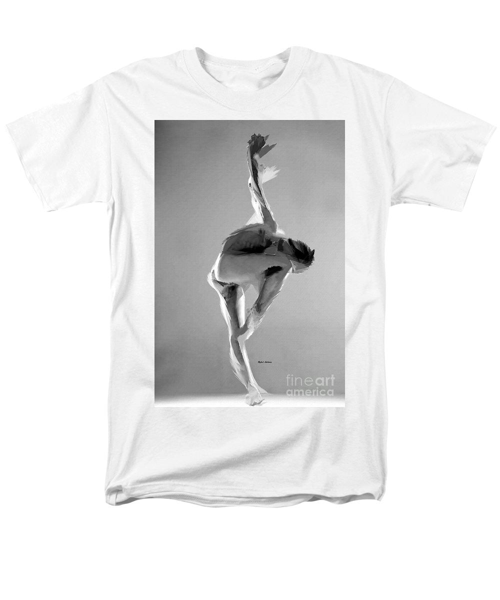 Men's T-Shirt  (Regular Fit) - Dance Pose In Black And White