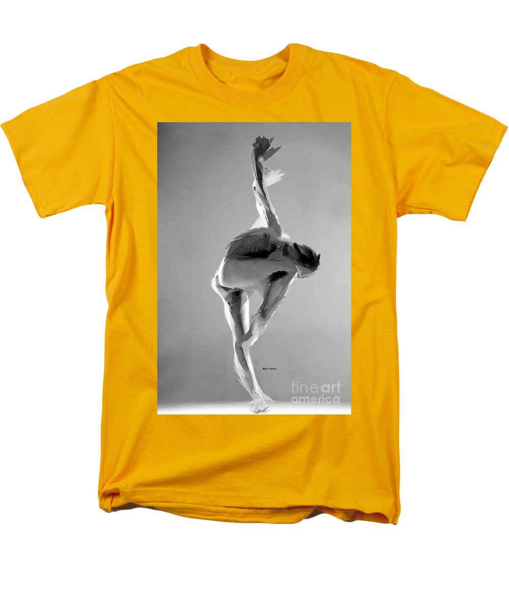 Men's T-Shirt  (Regular Fit) - Dance Pose In Black And White