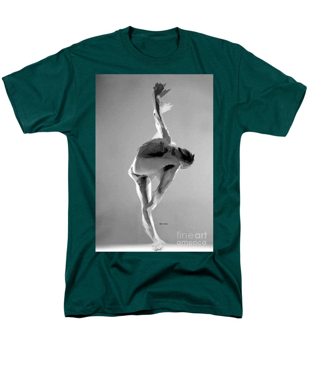 Men's T-Shirt  (Regular Fit) - Dance Pose In Black And White