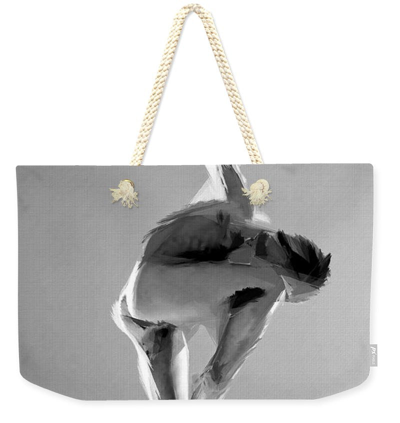 Weekender Tote Bag - Dance Pose In Black And White