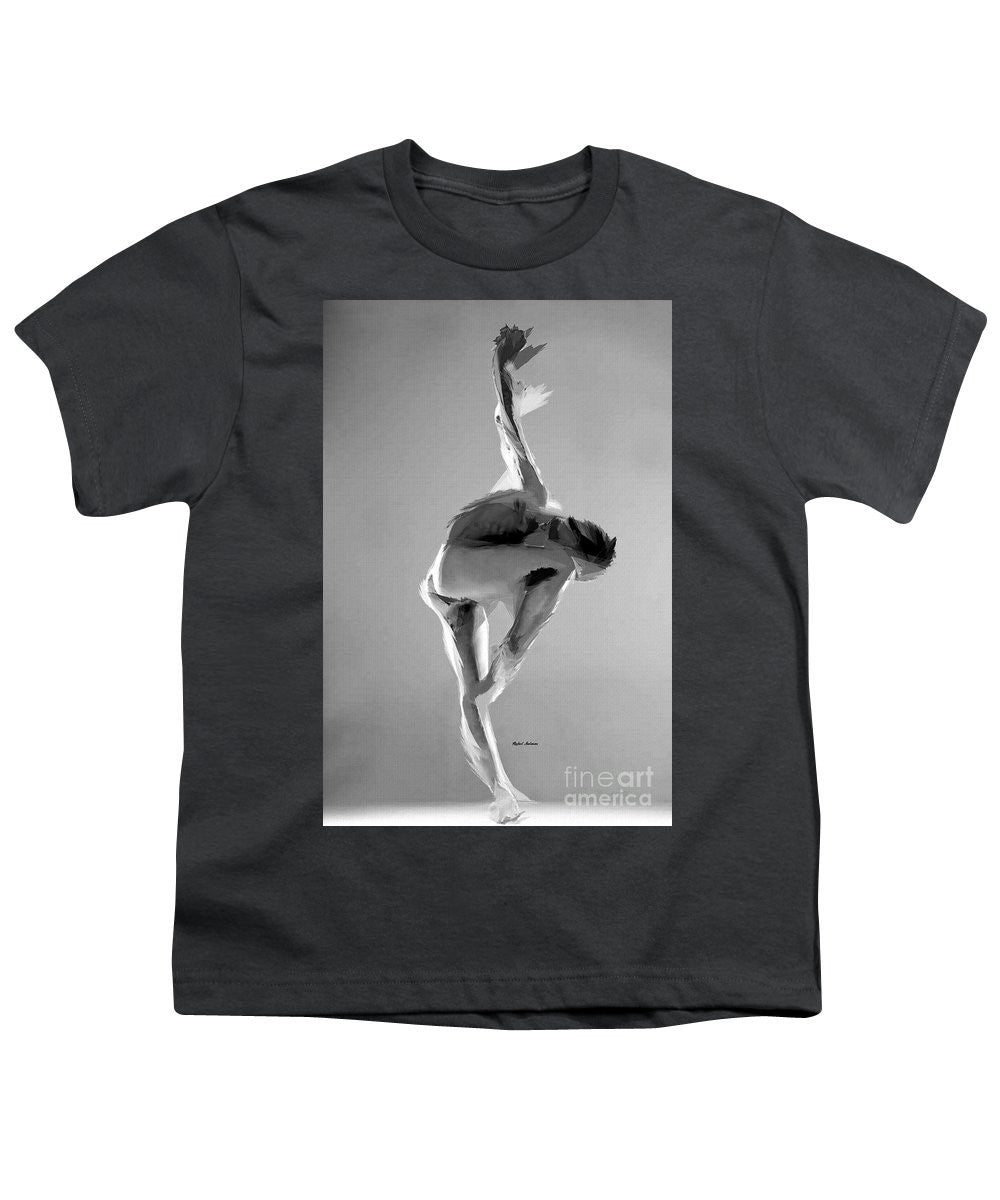 Youth T-Shirt - Dance Pose In Black And White