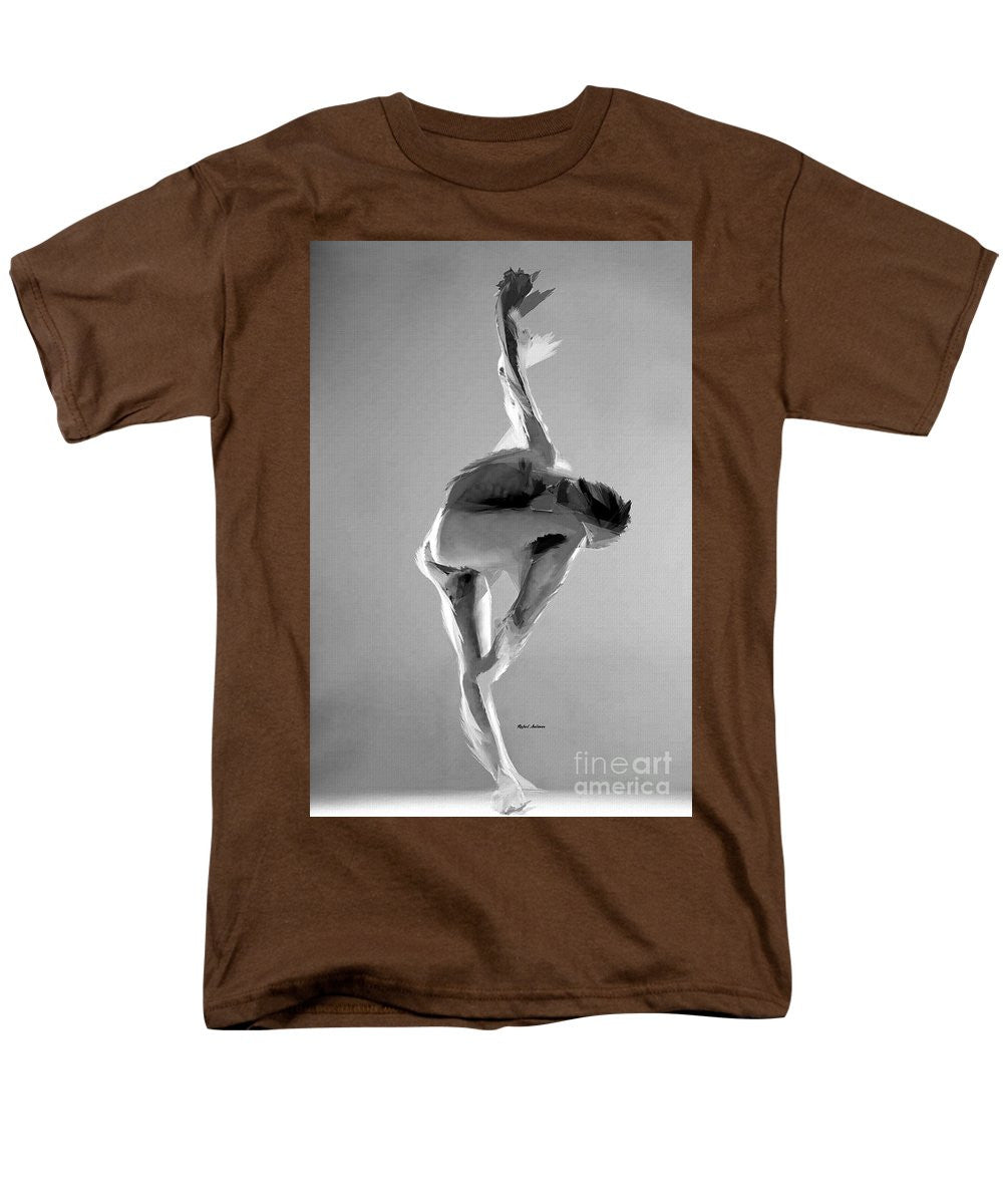 Men's T-Shirt  (Regular Fit) - Dance Pose In Black And White