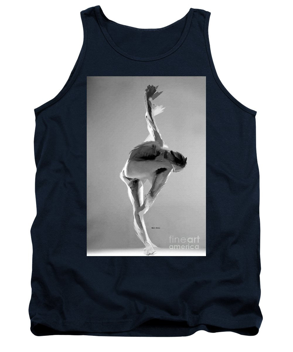 Tank Top - Dance Pose In Black And White