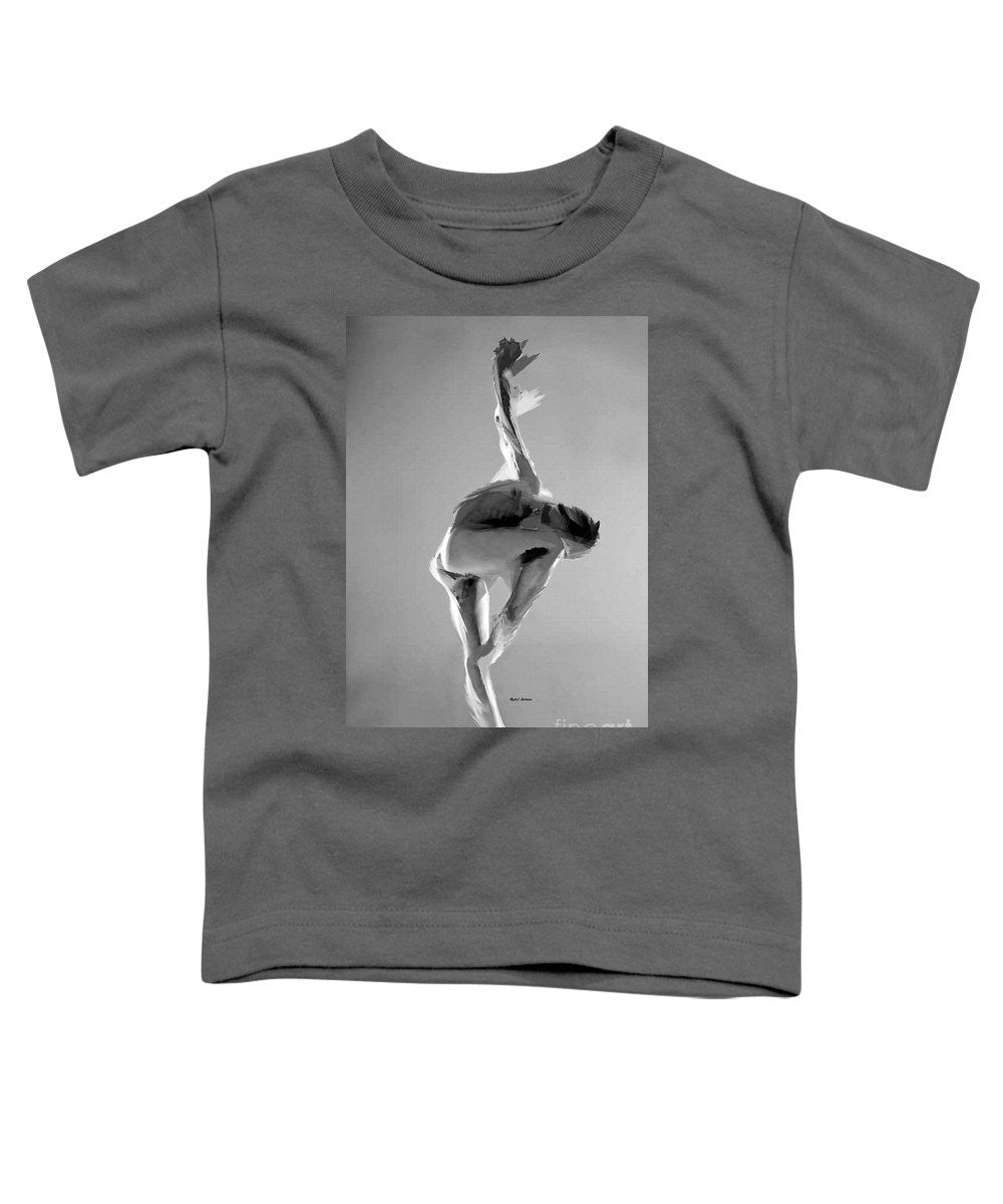 T-shirt pour tout-petits - Pose de danse en noir et blanc