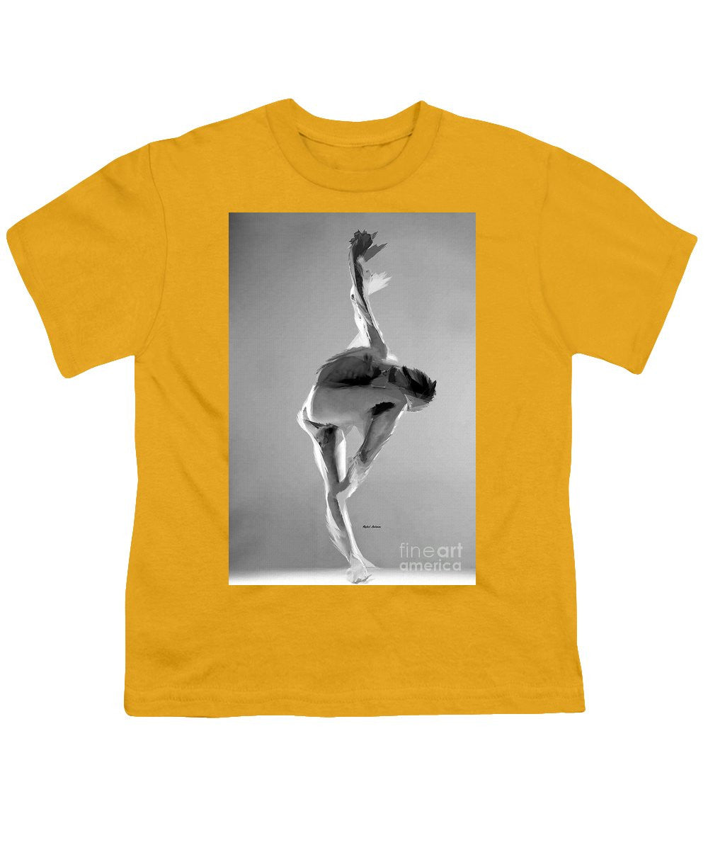 Youth T-Shirt - Dance Pose In Black And White