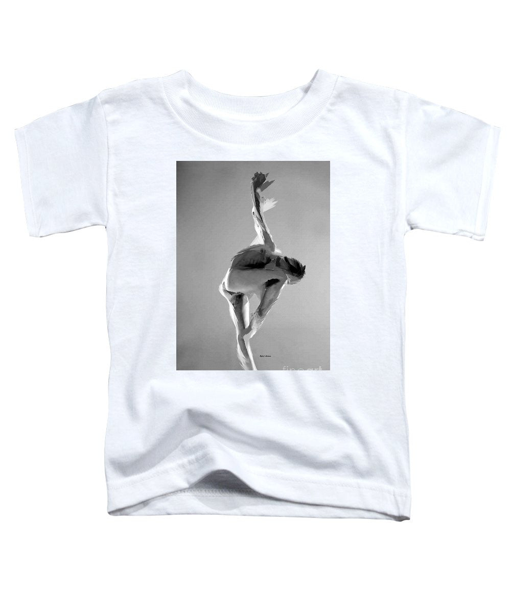 T-shirt pour tout-petits - Pose de danse en noir et blanc