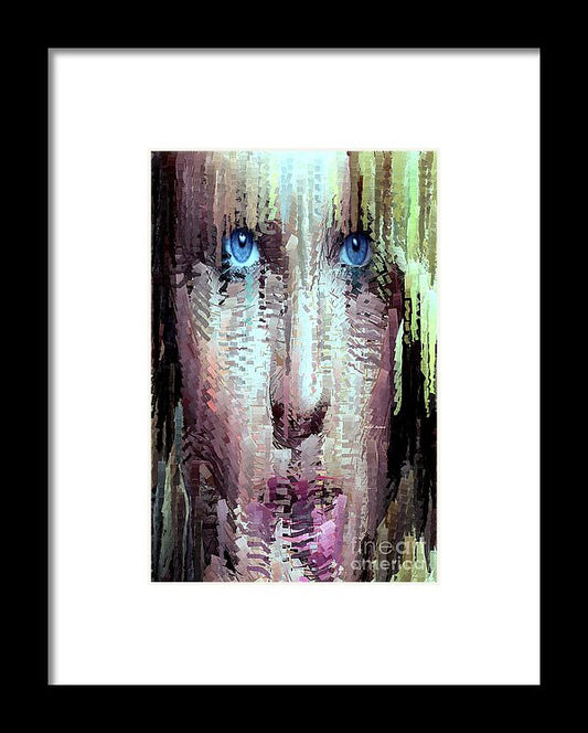 Framed Print - Deep Blue Eyes