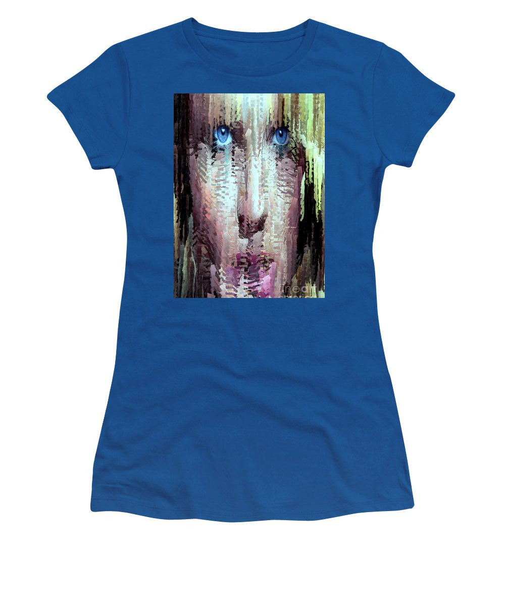 Women's T-Shirt (Junior Cut) - Deep Blue Eyes