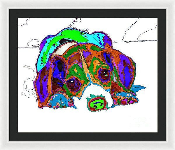 Framed Print - Do You Want To Take A Nap? Pet Series