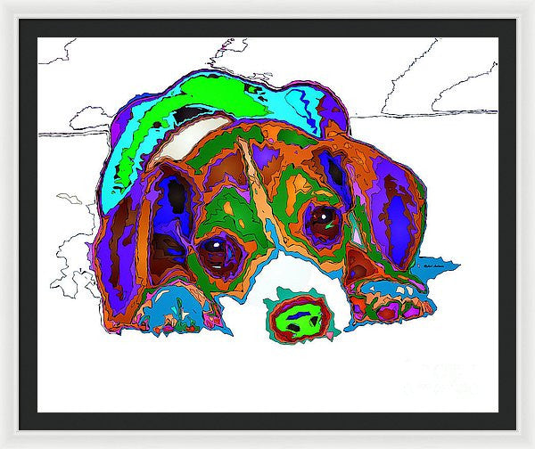 Framed Print - Do You Want To Take A Nap? Pet Series