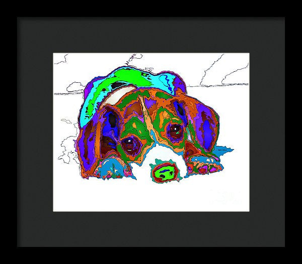 Framed Print - Do You Want To Take A Nap? Pet Series