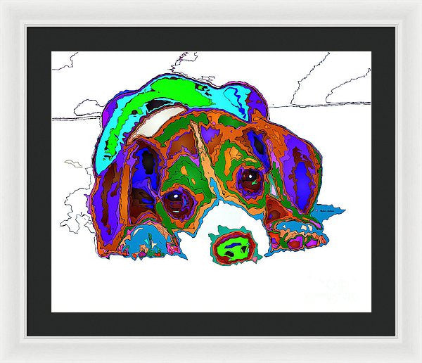 Framed Print - Do You Want To Take A Nap? Pet Series