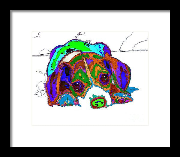 Framed Print - Do You Want To Take A Nap? Pet Series