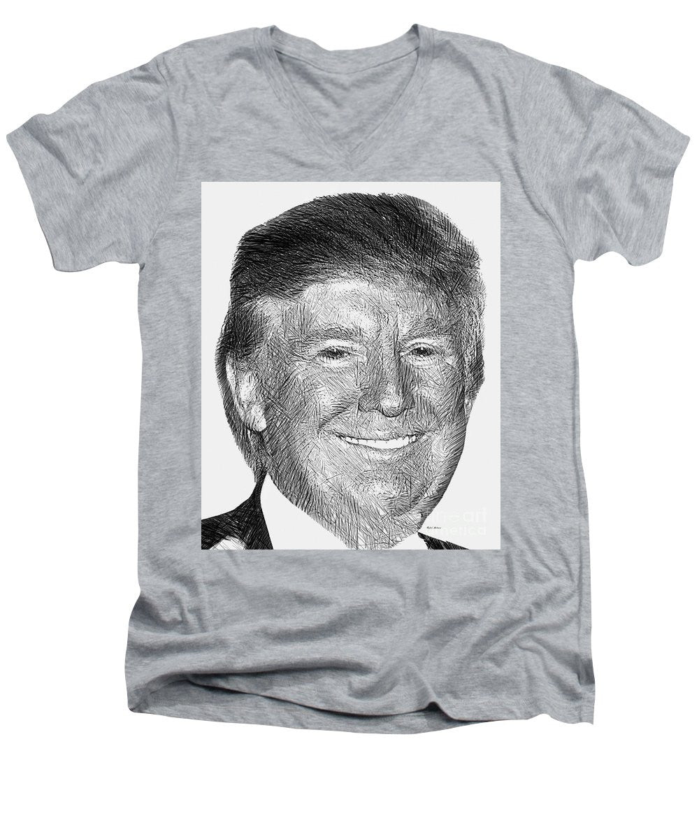 Men's V-Neck T-Shirt - Donald J. Trump