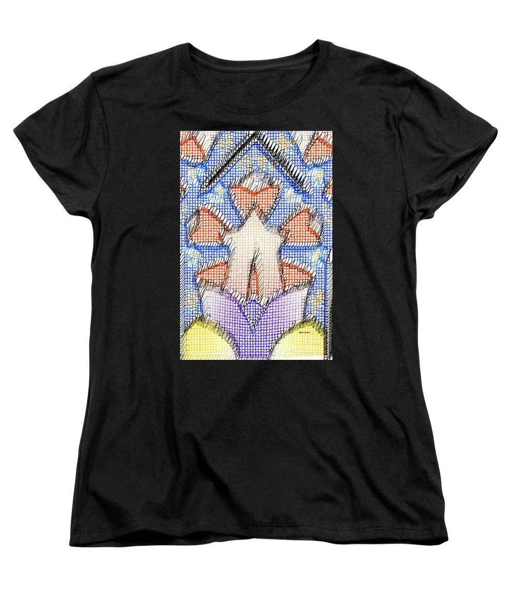 T-shirt femme (coupe standard) - Doodle 001