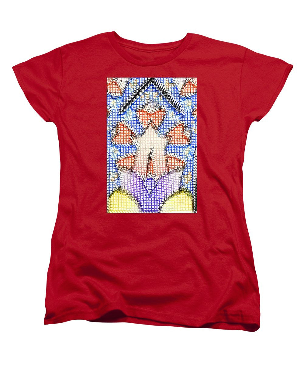 T-shirt femme (coupe standard) - Doodle 001