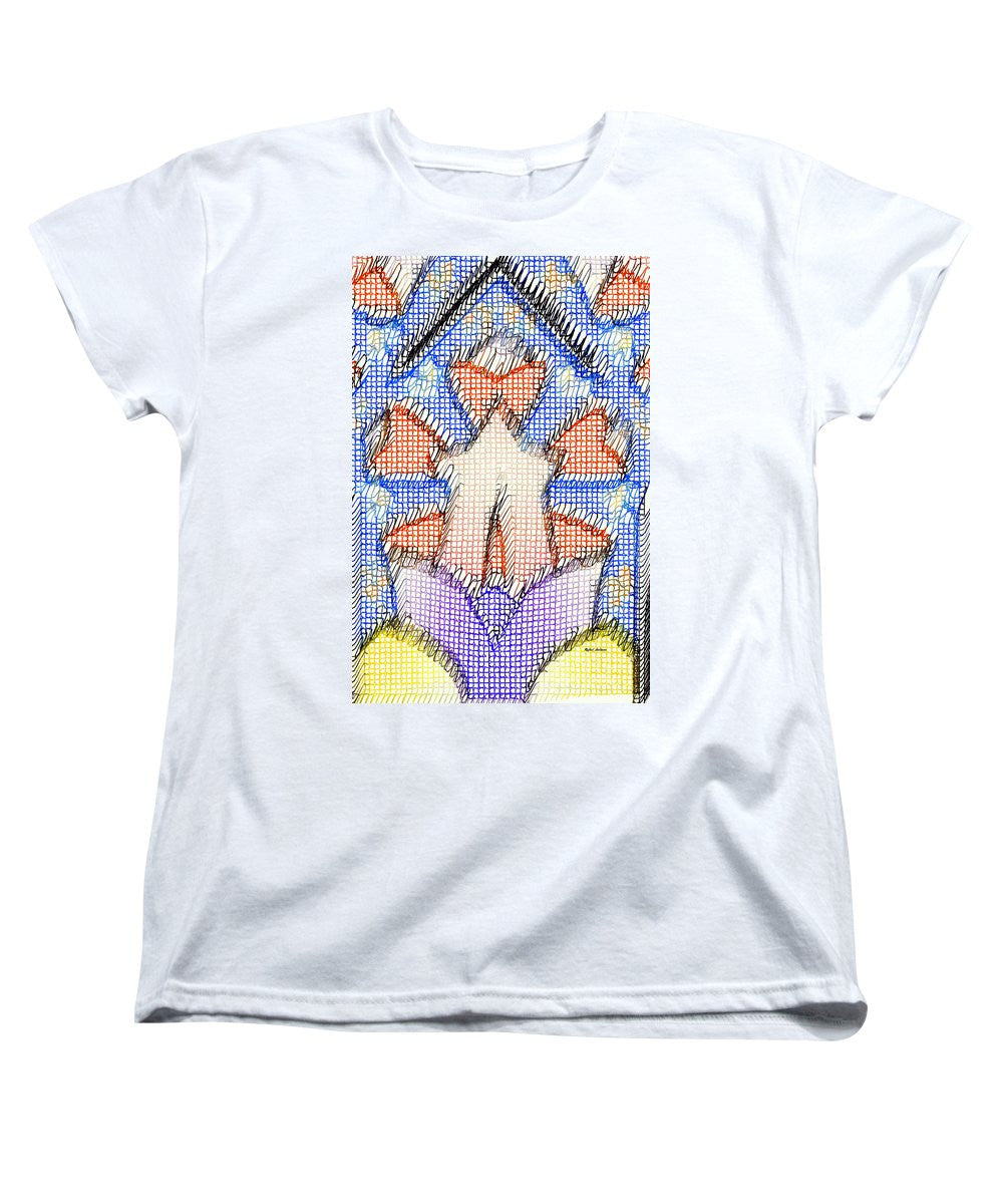 T-shirt femme (coupe standard) - Doodle 001