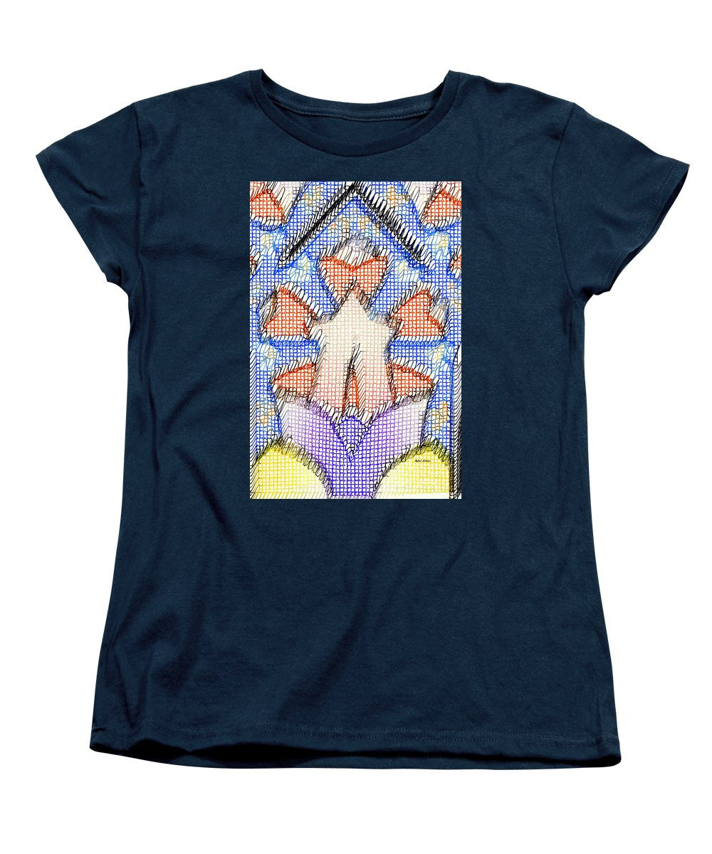 T-shirt femme (coupe standard) - Doodle 001