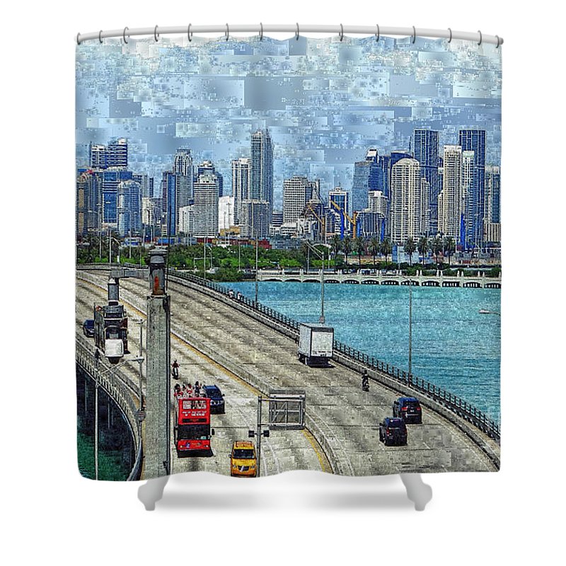 Downtown Miami, Florida - Shower Curtain