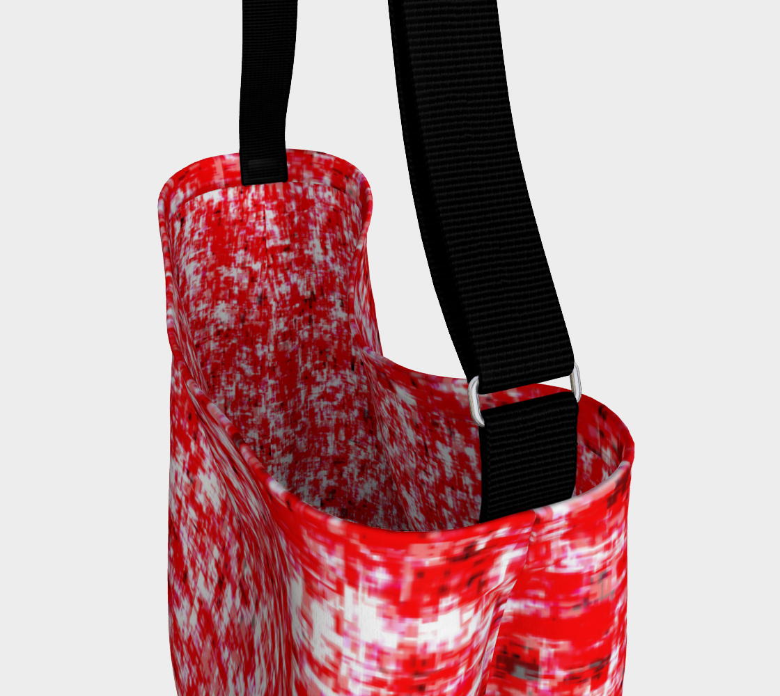 Abstract in Red and White Day Tote