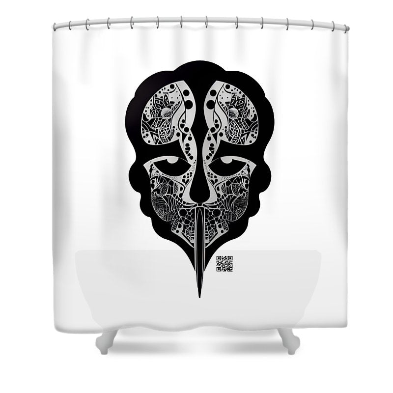 Enigmatic Skull - Shower Curtain