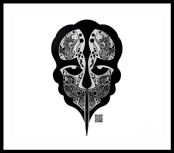 Enigmatic Skull - Framed Print