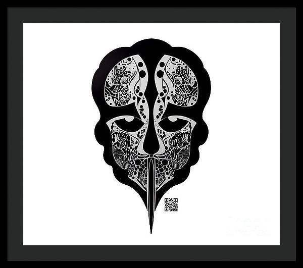 Enigmatic Skull - Framed Print