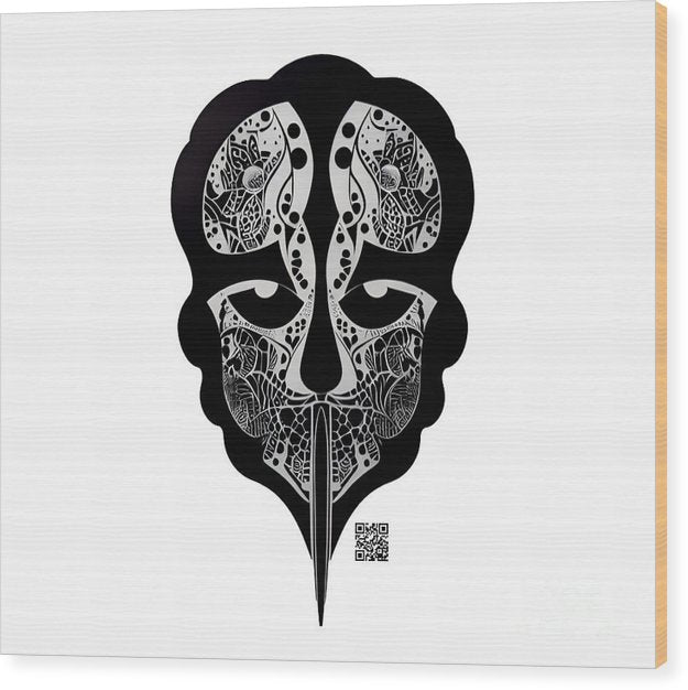 Enigmatic Skull - Wood Print