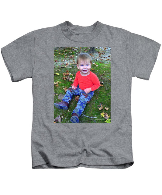 Kids T-Shirt - Enjoying The Fall