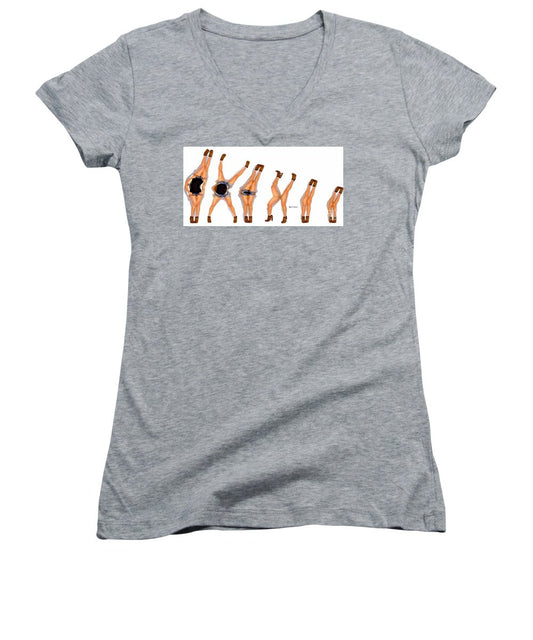 Women's V-Neck T-Shirt (Junior Cut) - Evolution