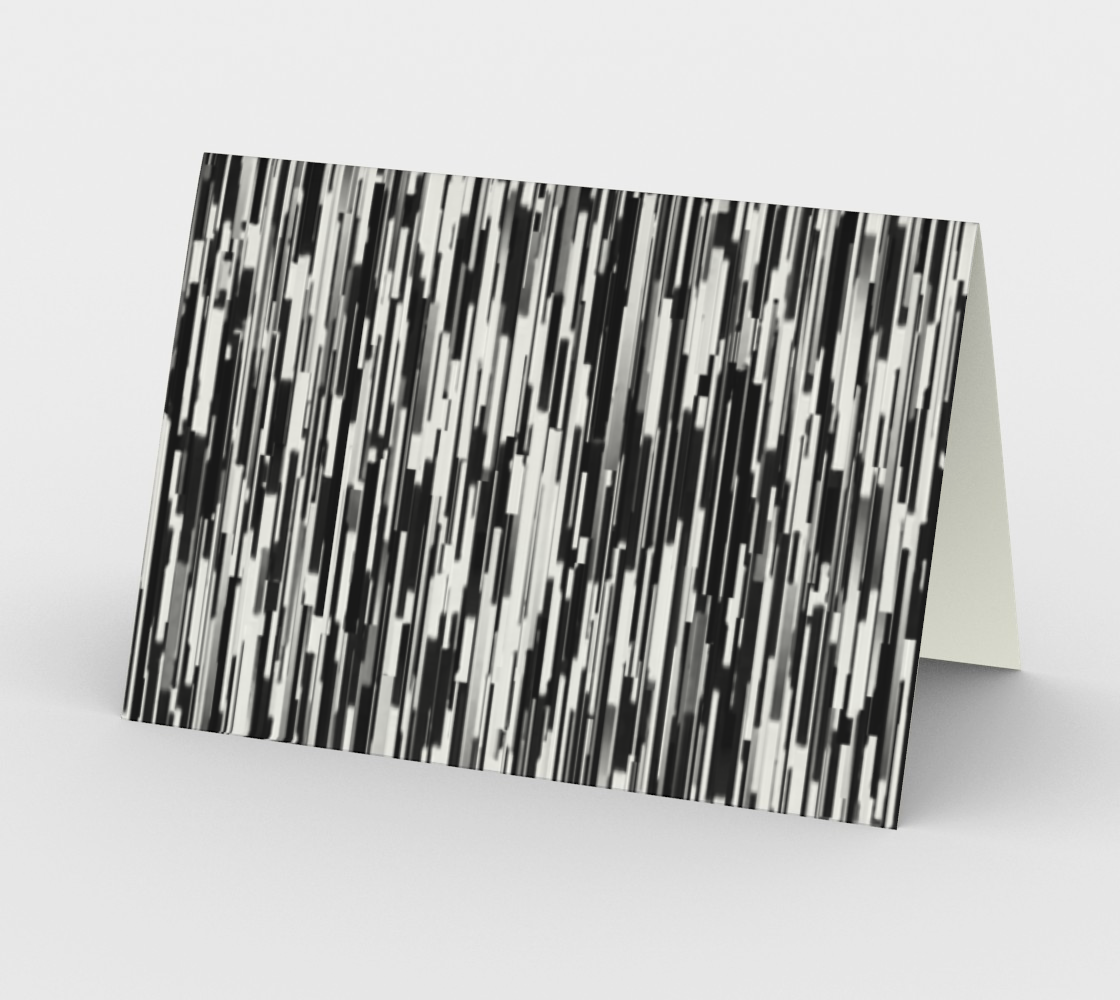 Abstract in Black and White Greeting Card Landscape