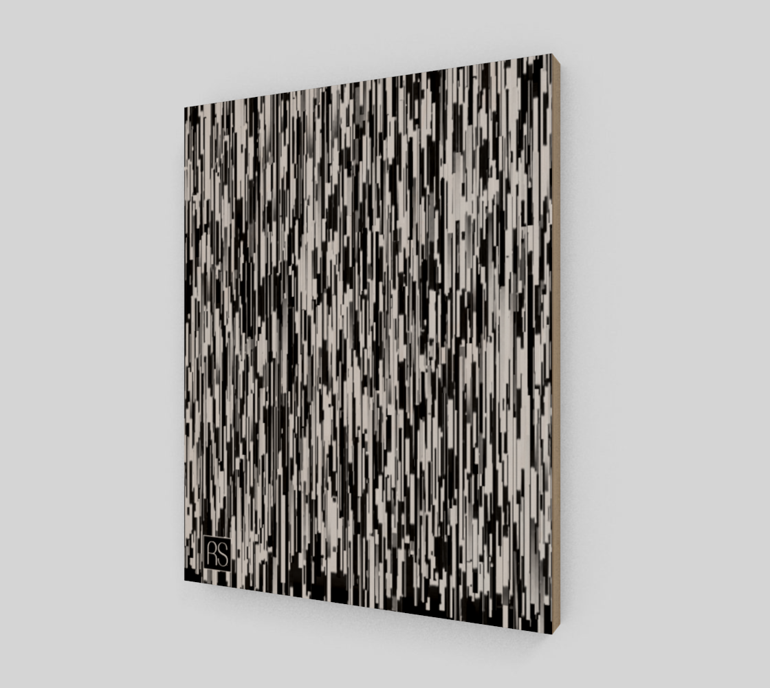 Abstract in Black and White Poster 11" x 14"